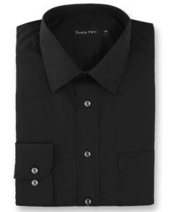 Double Two Long Sleeve Shirt - Black