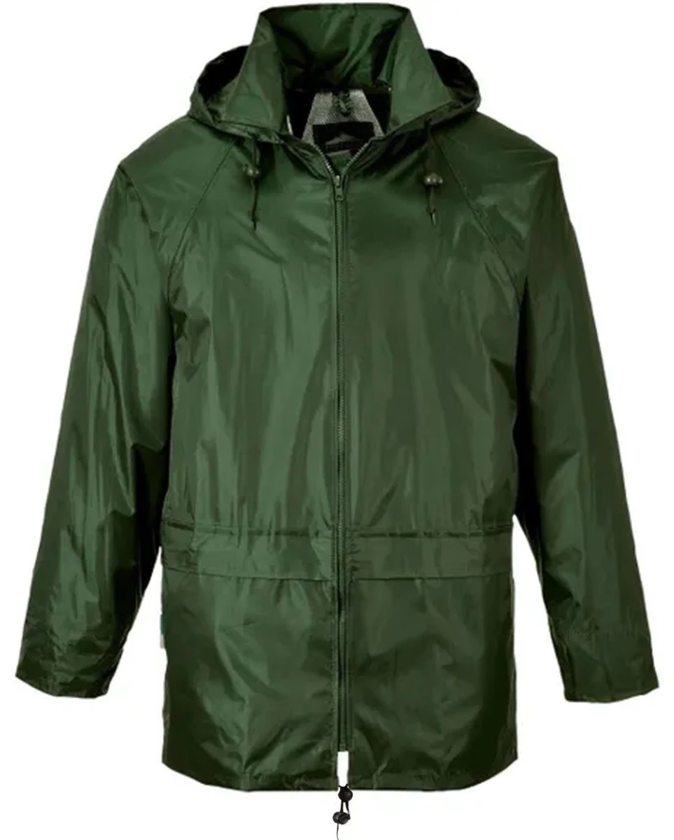 Portwest Classic Rain Jacket - Olive Green 3 Portwest Classic Rain Jacket - Olive Green