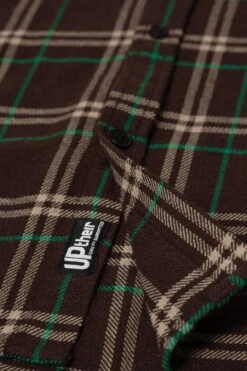 Uptheir Whisper Check Print Long Sleeve Shirt - Coffee -Duke || Portwest || Basic Shop tumbnail 05f248fc c2ad 4239 9254 9a846e7a7a13