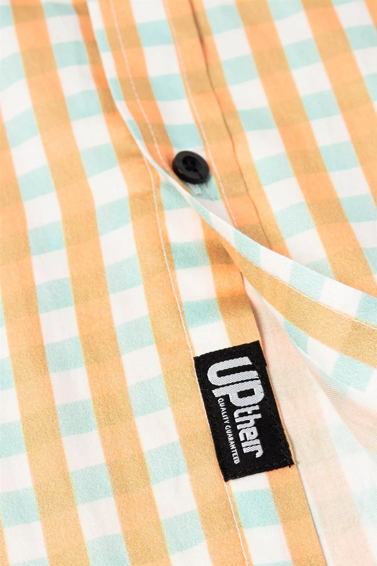 Uptheir Malpas Short Sleeve Checked Shirt - Brown 7 Uptheir Malpas Short Sleeve Checked Shirt - Brown - Image 5