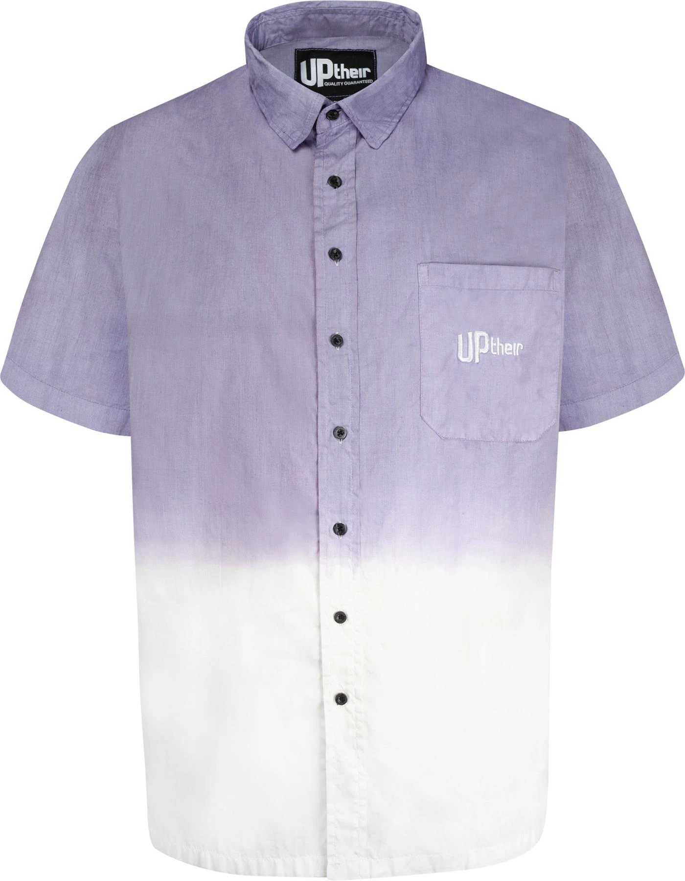 Uptheir Clem Ombre Short Sleeve Shirt - Purple 4 Uptheir Clem Ombre Short Sleeve Shirt - Purple - Image 2