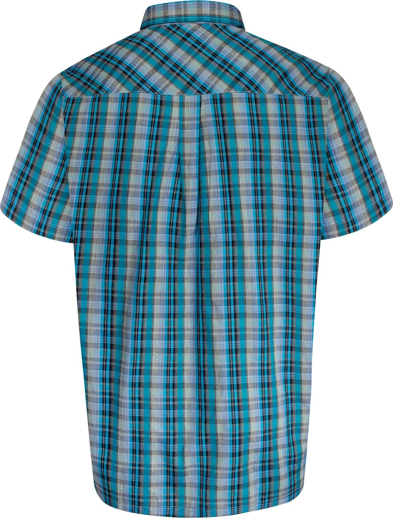 Uptheir Siena Short Sleeve Checked Shirt - Blue 5 Uptheir Siena Short Sleeve Checked Shirt - Blue - Image 3
