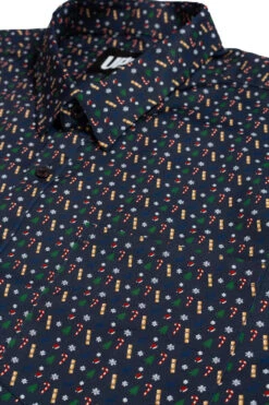 Uptheir Milo Long Sleeved Christmas Print Shirt - Navy -Duke || Portwest || Basic Shop tumbnail 6653012d aec6 46f0 ade4 68e3bca7550b