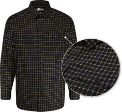 Uptheir Strickland All Over Check Long Sleeve Shirt - Orange Navy -Duke || Portwest || Basic Shop tumbnail 88e444ad ec21 49bb 8e53 e48c2553d7aa 1