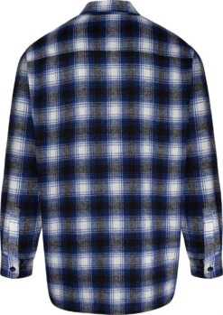 Uptheir Argan Long Sleeved Flannel Shirt - Navy