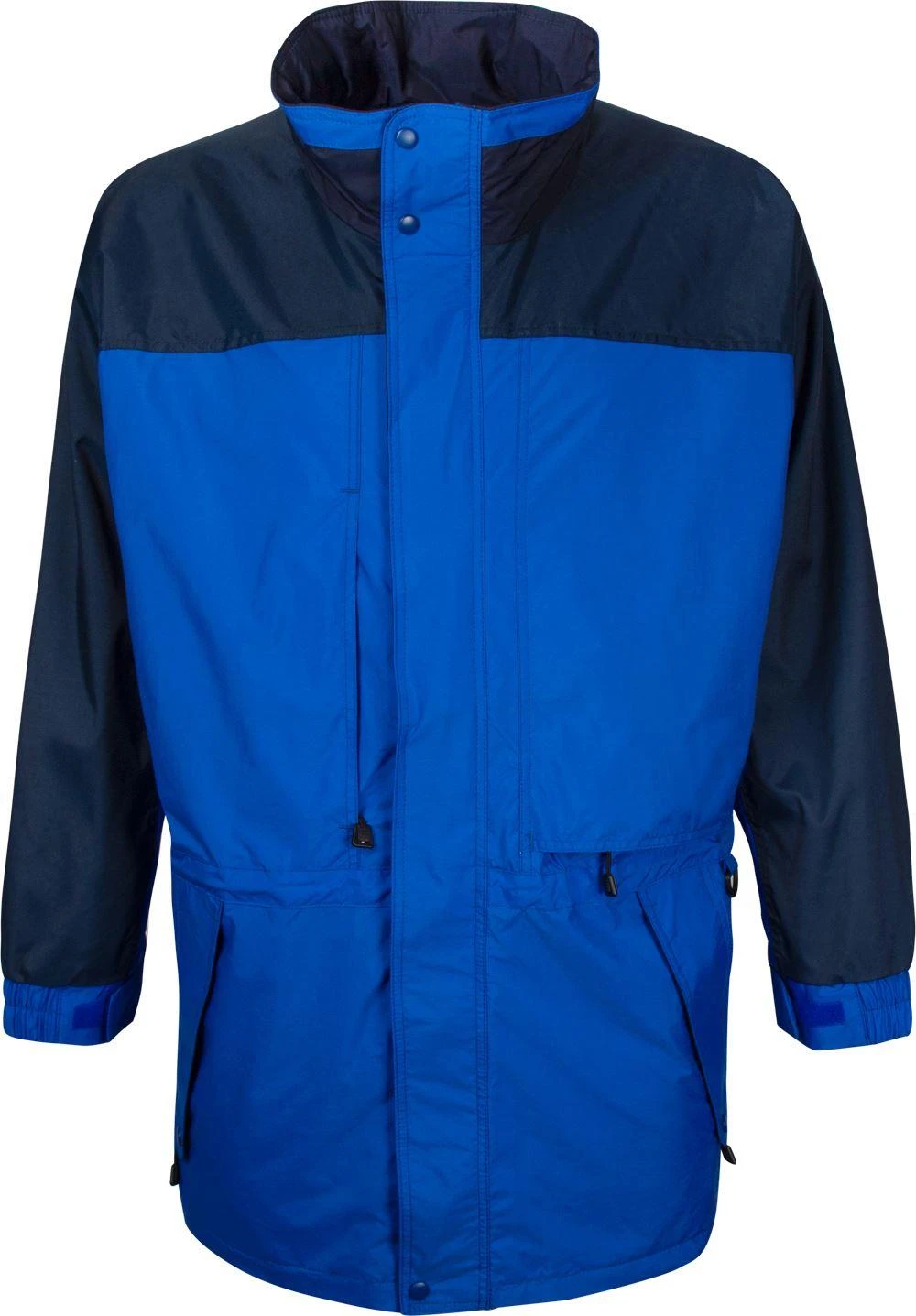 Basic Stylish Water Resistant Rain Jacket - Blue 3 Basic Stylish Water Resistant Rain Jacket - Blue