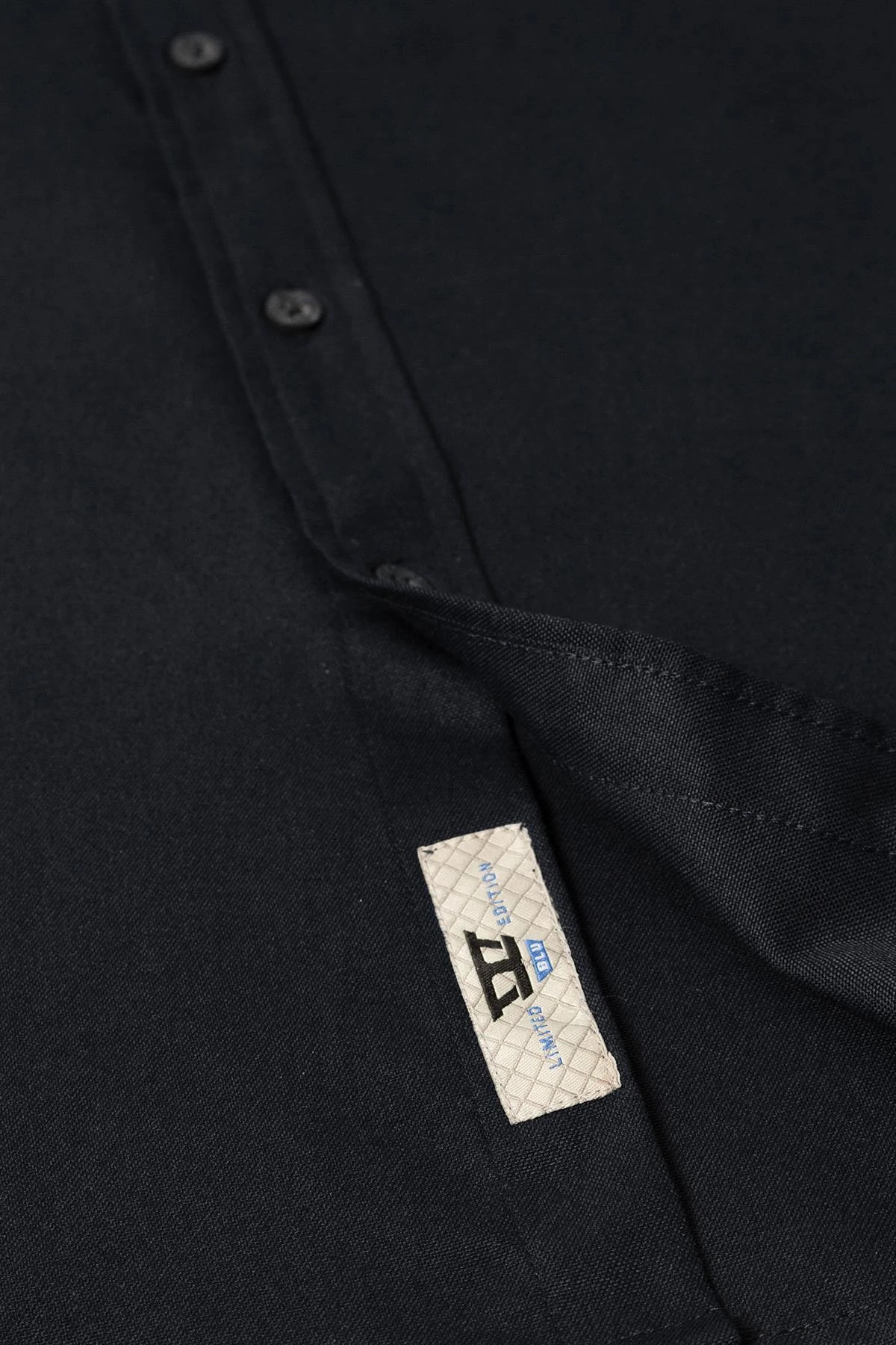 Duke D555 Richard Basic Oxford Long Sleeve Shirt - Black 6 Duke D555 Richard Basic Oxford Long Sleeve Shirt - Black - Image 4