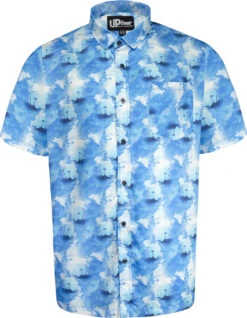 Uptheir Carn Ombre Desert Island SS Shirt - Blue